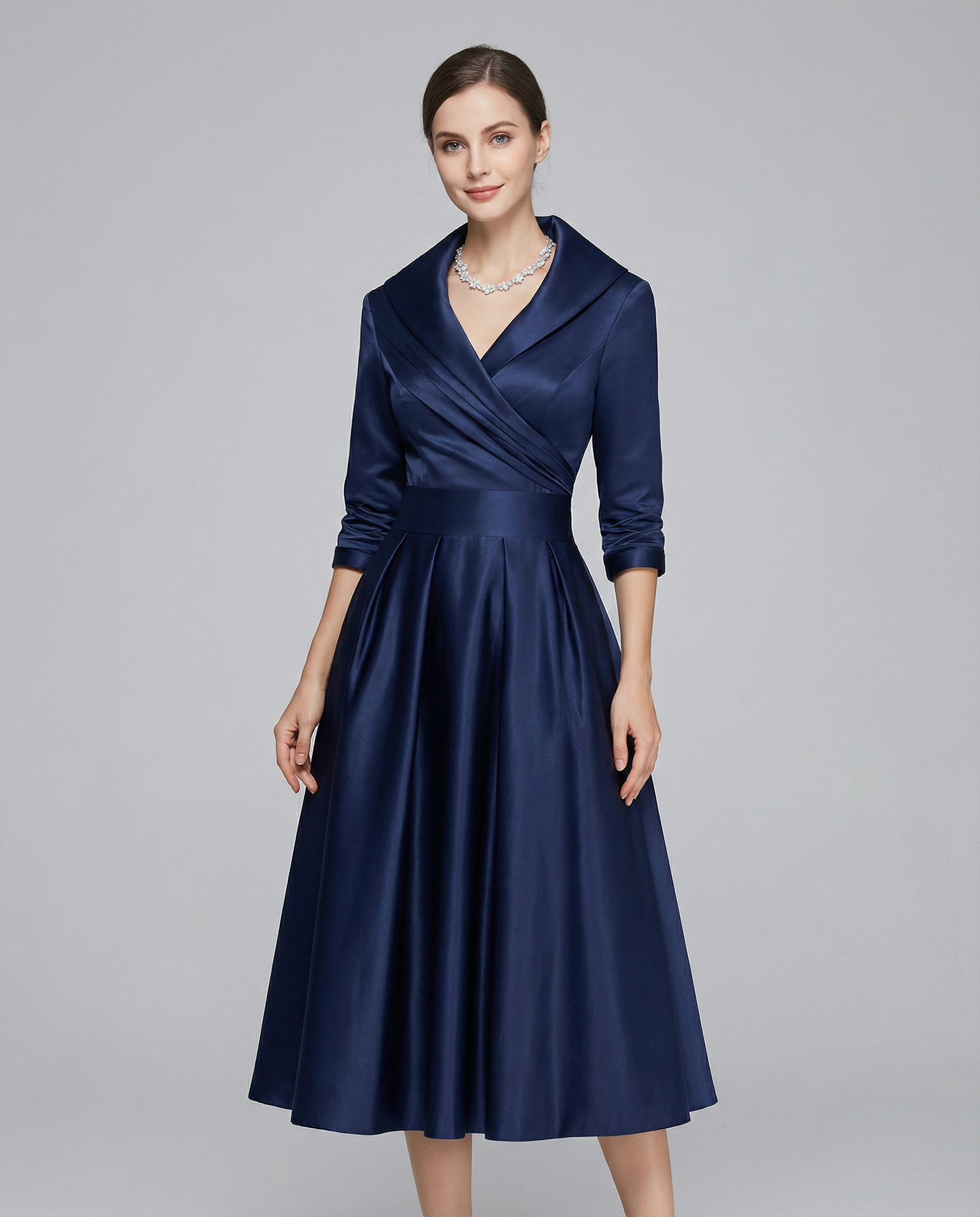 Alice | A-Line Summer Dress Lapel Design 3