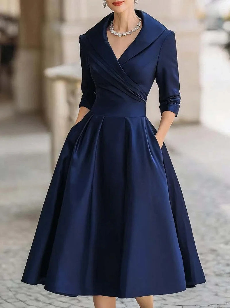 Alice | A-Line Summer Dress Lapel Design 4