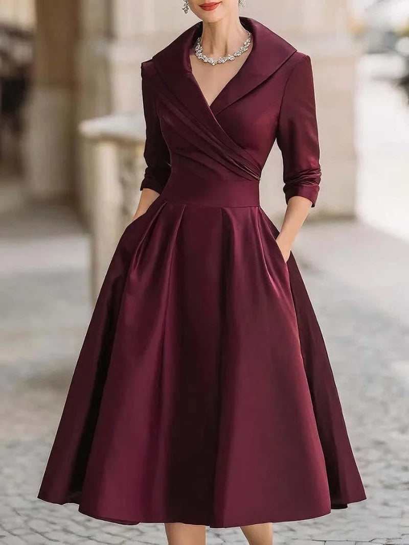 Alice | A-Line Summer Dress Lapel Design 7