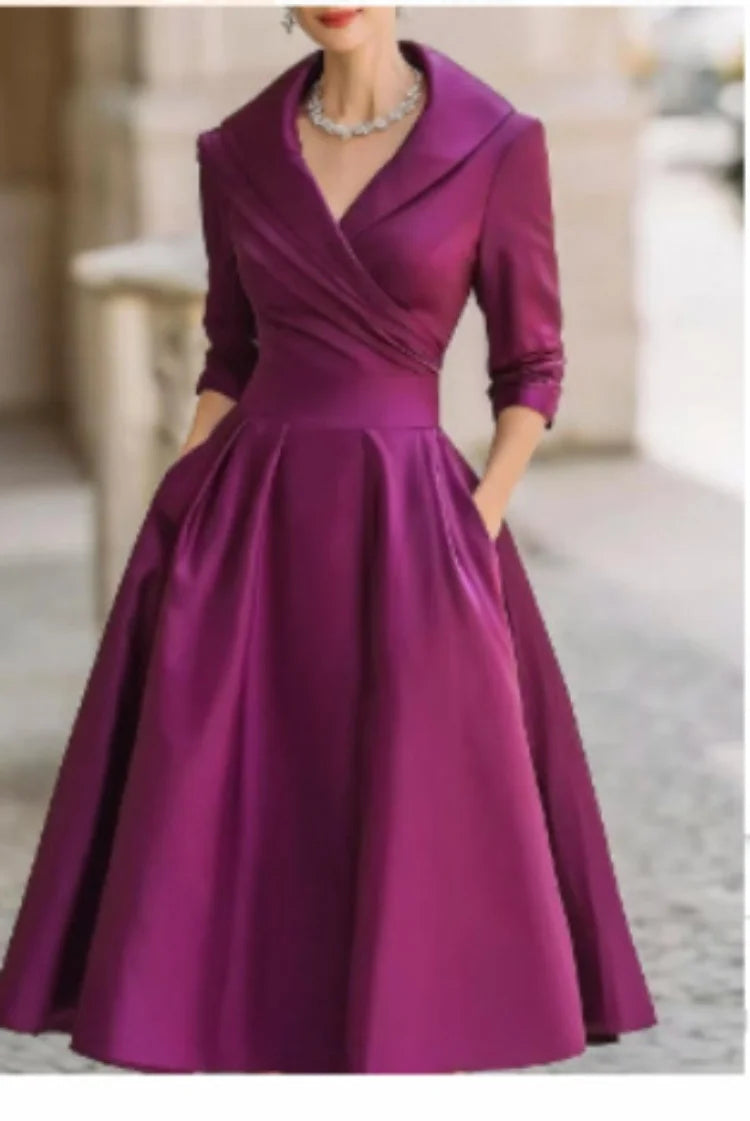 Alice | A-Line Summer Dress Lapel Design 8