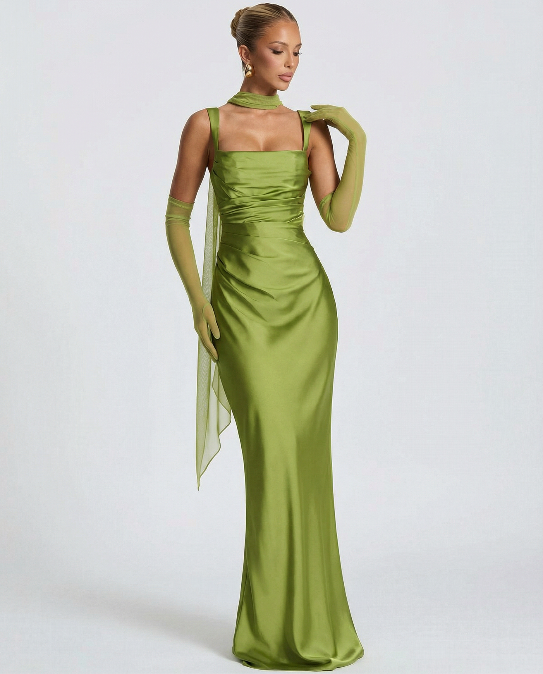 Women's Backless Maxi Dress Halter Satin Haylash Women's Backless Maxi Dress Halter Satin Haylash