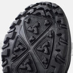 Rubber lug outsole for mid-calf snow boots with deep traction tread