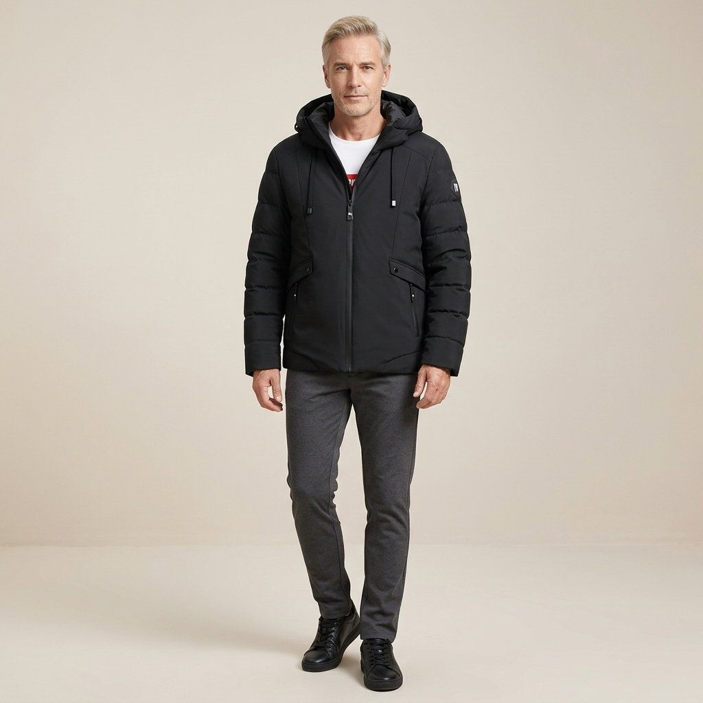 Men's Waterproof Parka Windproof Warm Lined Regular Fit Casual Winter Everyday Wear