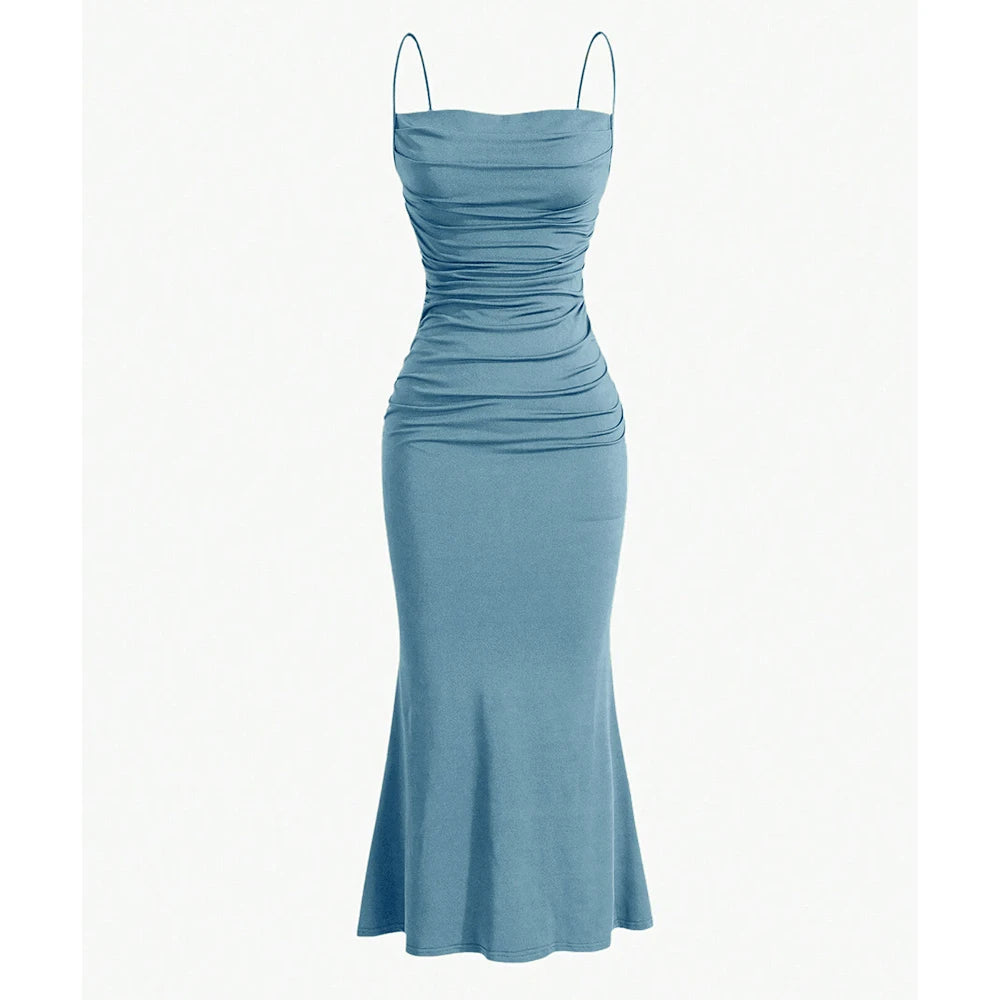 Molly | Maxi Dress Spaghetti Strap Multi-Colour 0