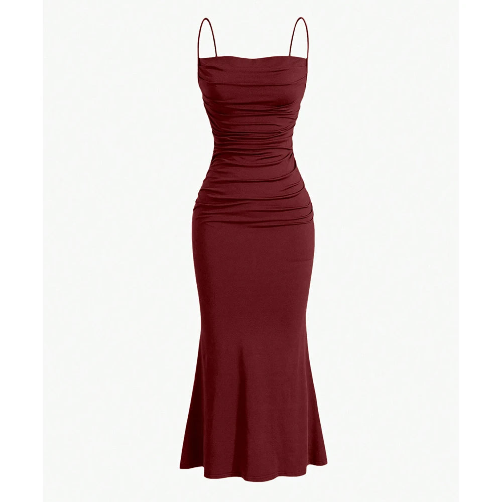 Molly | Maxi Dress Spaghetti Strap Multi-Colour 10