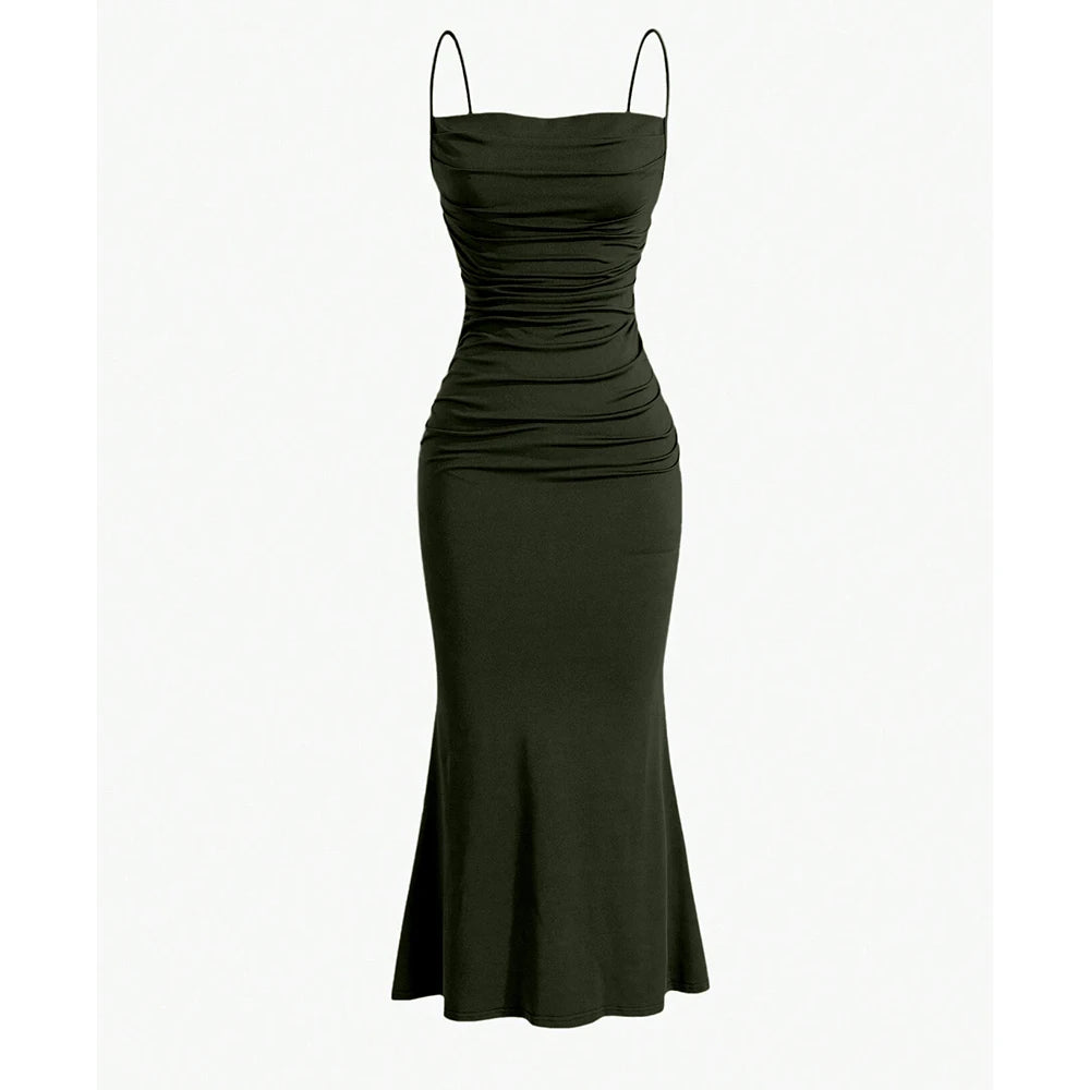 Molly | Maxi Dress Spaghetti Strap Multi-Colour 11