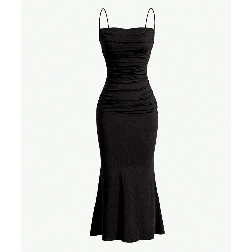Molly | Maxi Dress Spaghetti Strap Multi-Colour 12