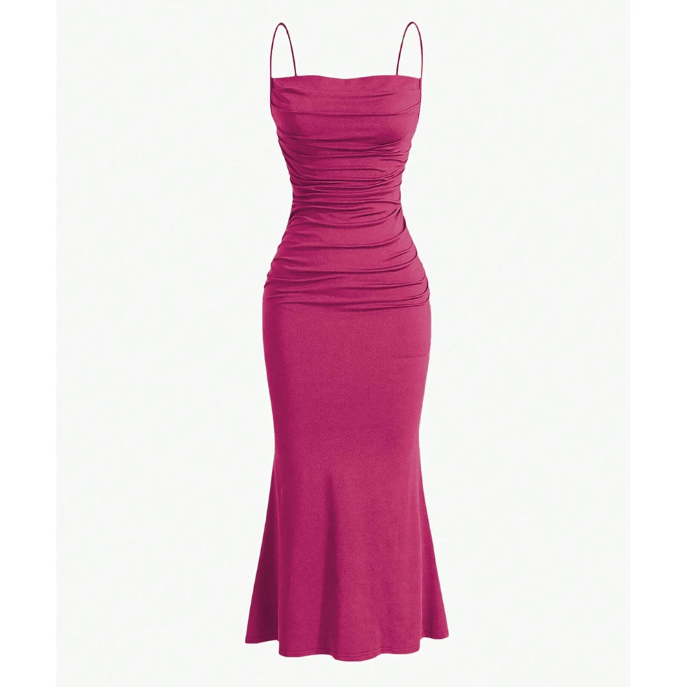 Molly | Maxi Dress Spaghetti Strap Multi-Colour 9