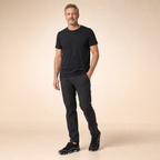 Black non-slip water shoes with textured sole