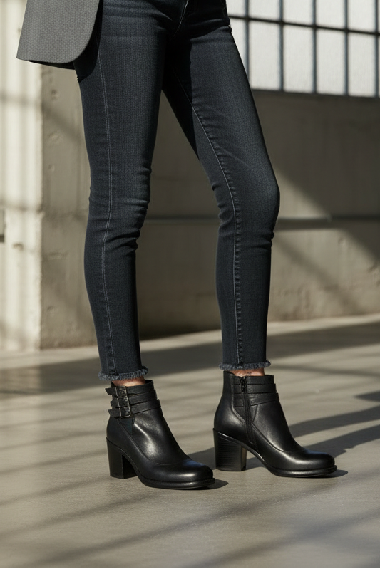 Women's Vintage Heels | Strappy Ankle Strap, Block Heel