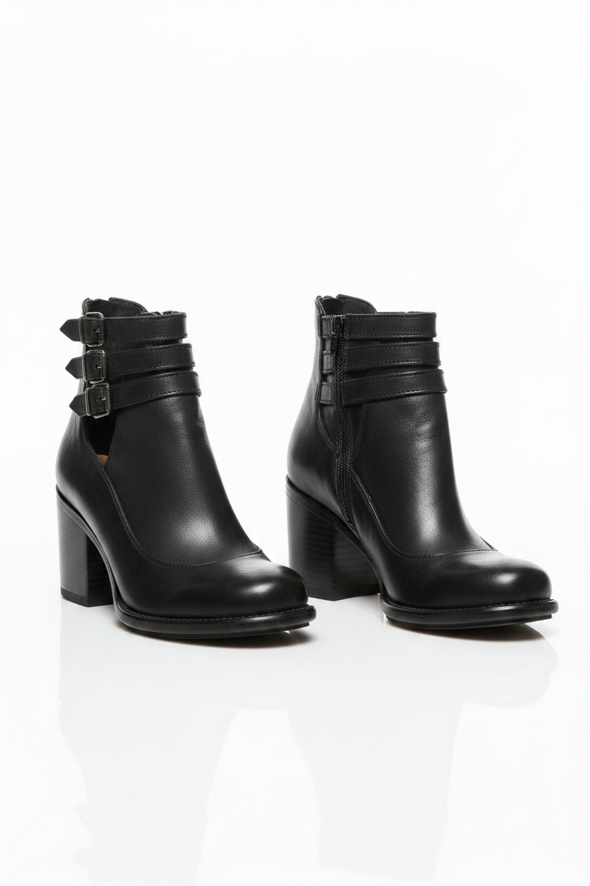 Women's Vintage Heels | Strappy Ankle Strap, Block Heel