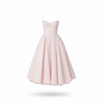 Women's Corset Midi Dress Sweetheart Neckline Full Skirt Occasion Fit