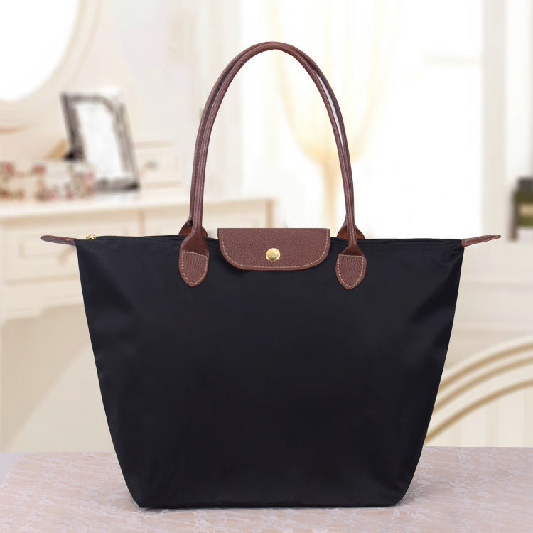 Women's Structured Shoulder Bag Adjustable Strap Oxford Fabric Everyday Companion