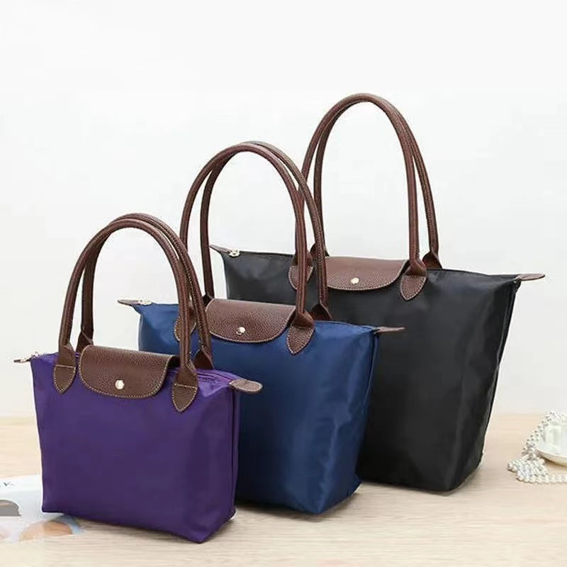 Women's Structured Shoulder Bag Adjustable Strap Oxford Fabric Everyday Companion