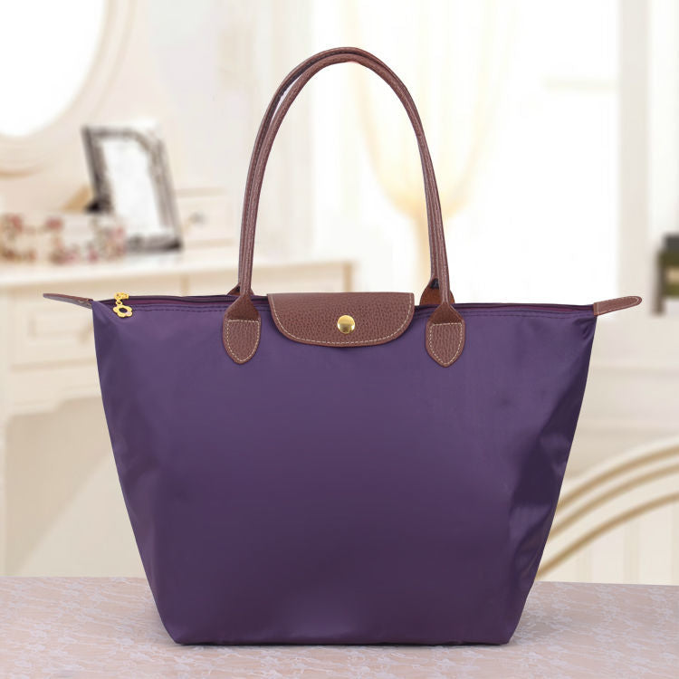 Women's Structured Shoulder Bag Adjustable Strap Oxford Fabric Everyday Companion