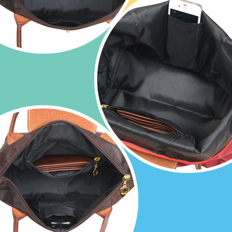 Women's Structured Shoulder Bag Adjustable Strap Oxford Fabric Everyday Companion
