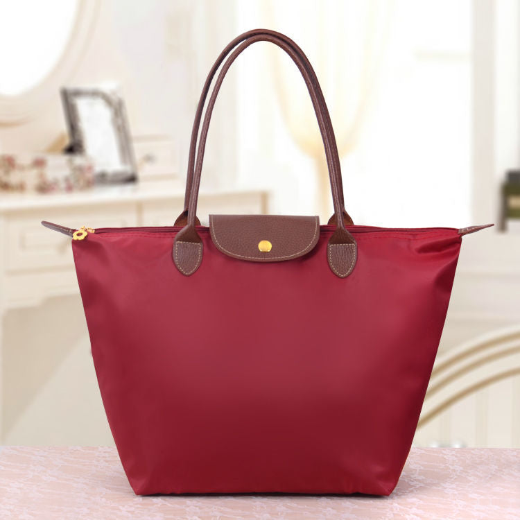 Women's Structured Shoulder Bag Adjustable Strap Oxford Fabric Everyday Companion