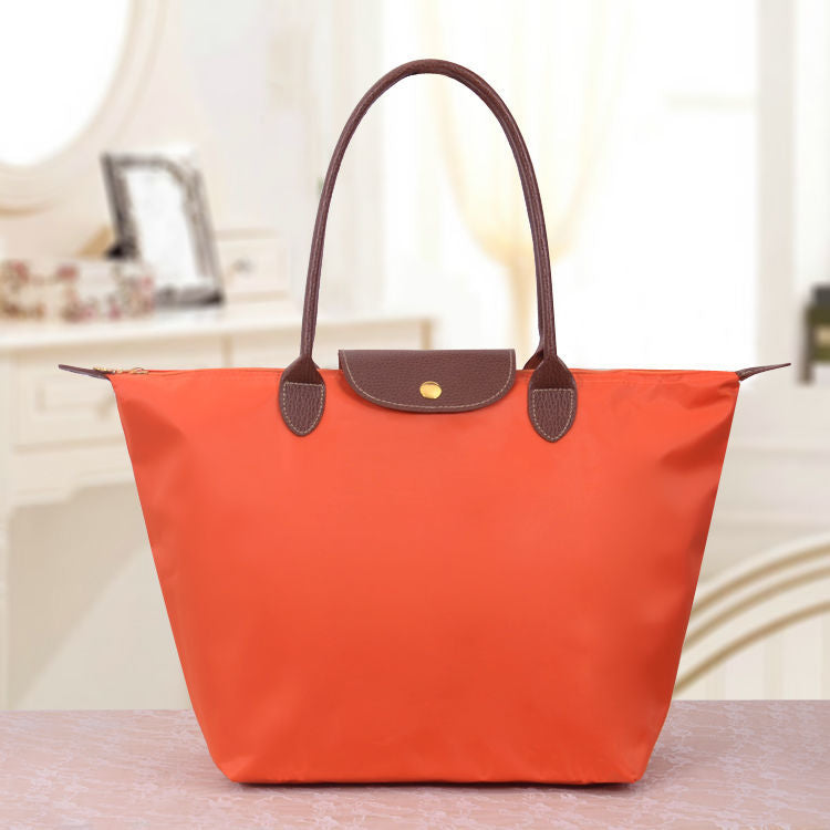 Women's Structured Shoulder Bag Adjustable Strap Oxford Fabric Everyday Companion